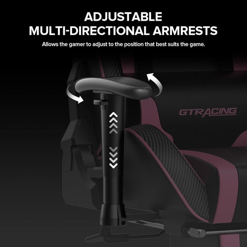 Ergonomic Gaming Chair With Bluetooth Speakers And Footrest