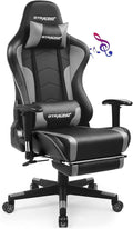 Bluetooth Gaming Chair With Footrest For Home Office