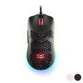 Ratón Gaming RGB LED Mars Gaming MMAX con siete botones y sensor óptico para precisión y velocidad e iluminación RGB