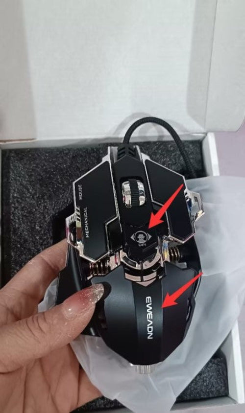 Esports Gaming Mouse Wired Mechanical Macro Metal Weighted