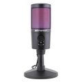 Micrófono Emerson USB para juegos y streaming con iluminación RGB para voz con calidad de estudio