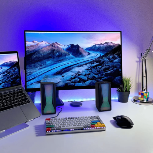 Sound Color LED Dual Gaming Speakers