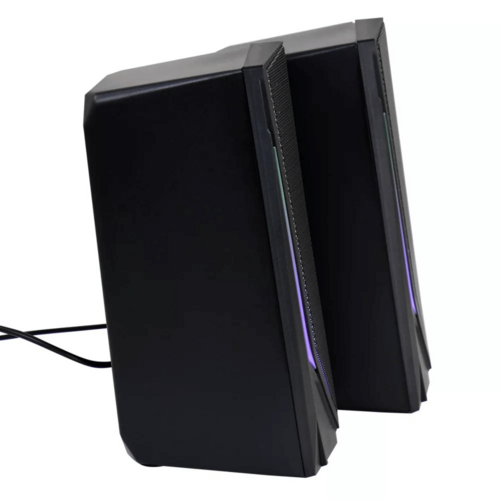 Dual 2.0 Computer Gaming Speakers with LED RGB Lights