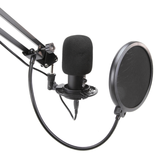 Micrófono USB Emerson para juegos para streaming y podcasting, micrófono USB de condensador con patrón cardioide