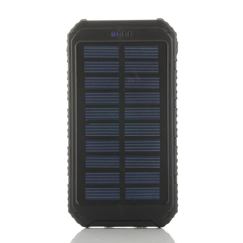 Batería Externa Solar Roaming 6000mAh Puertos USB Dobles Cargador Resistente al Agua para Teléfono y Tablet