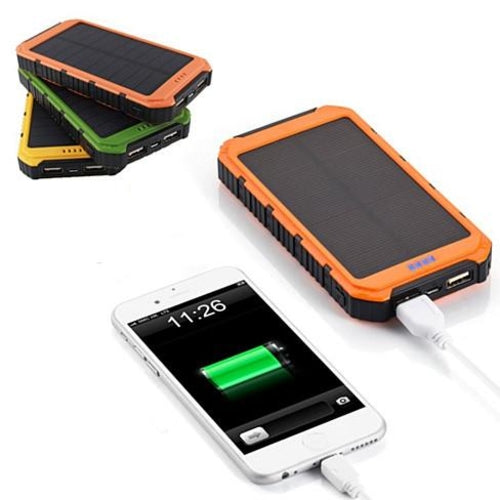 Batería Externa Solar Roaming 6000mAh Puertos USB Dobles Cargador Resistente al Agua para Teléfono y Tablet