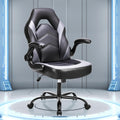Big And Tall Leather Office Desk Gaming Chair With Adjustable Arms