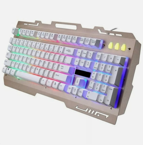 Teclado y ratón de gaming con cable USB Ninja Dragons NX900 con teclas multimedia y diseño ergonómico antideslizante