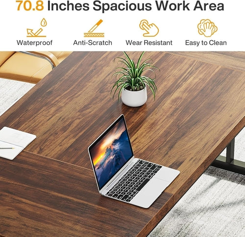 70" Executive Desk For Office Workstation or Pod Casts