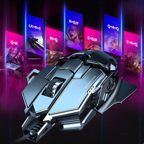 Esports Gaming Mouse Wired Mechanical Macro Metal Weighted