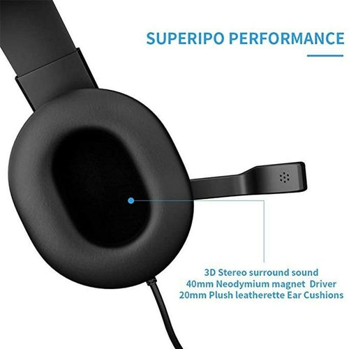 Auriculares estéreo con cable para juegos Dragon Space G3600 para Xbox y PC con micrófono nítido